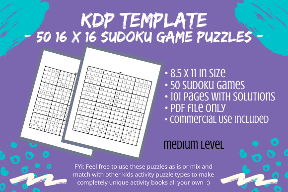 50 Medium Sudoku 16x16 Puzzle Solutions: A Strategic Resource for Content Creators and Publishers
