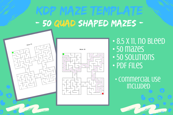 50 Quad Mazes for KDP Activity Book: Practical Tips to Avoid Common Pitfalls