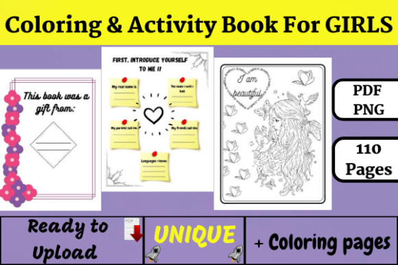 Coloring Activity Book for Girls KDP