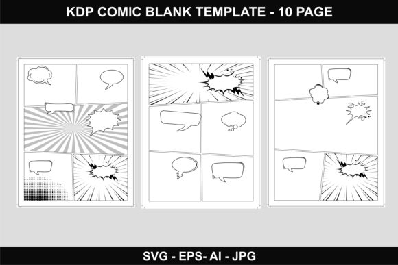 Creating Professional Comic Books with a Blank Template Featuring Bleed