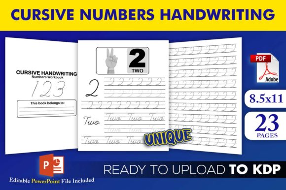 Cursive Numbers Handwriting Workbook for KDP: A Practical Guide for Creators and Educators