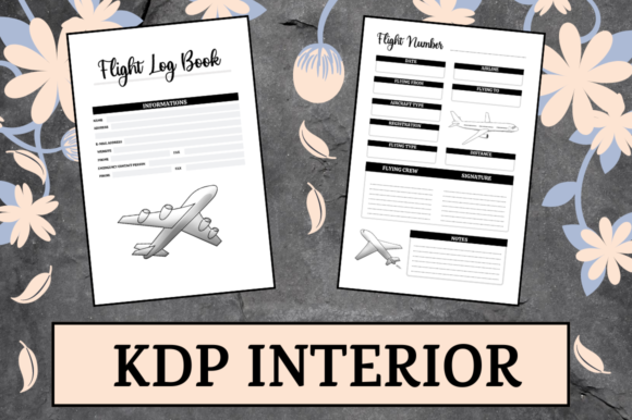 Flight Log Book KDP Interior