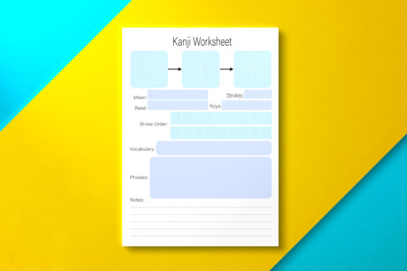 Kanji Worksheet Paper Blue: A Practical Tool for Mastering Japanese Characters