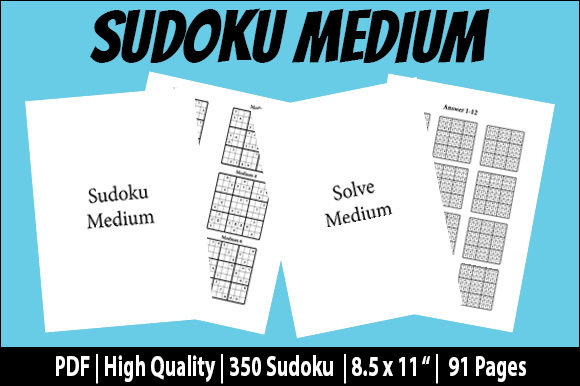 Medium Sudoku Brain Puzzle Game Answers