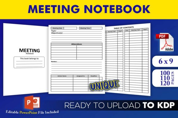 Meeting Notebook KDP Interior Template: A Strategic Tool for Creators and Professionals