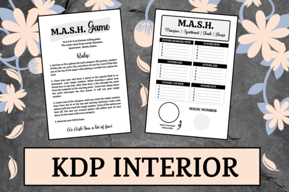 Unlocking the Potential of MASH Paper Game KDP Interior for Low or No Content Businesses